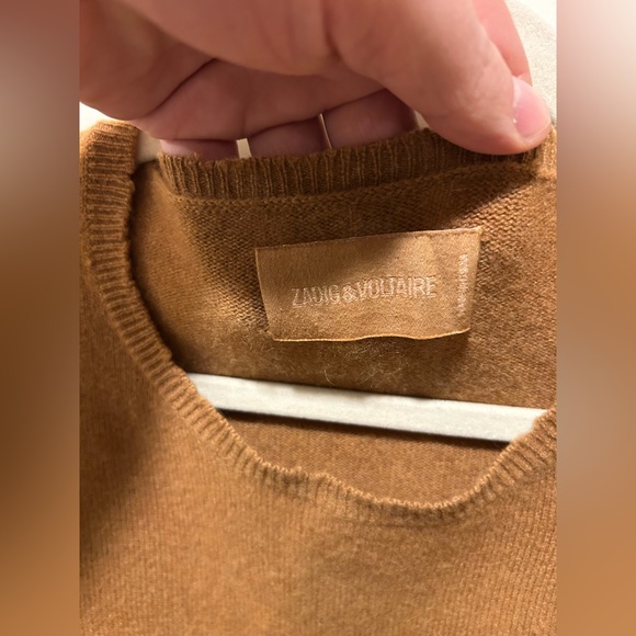 Zadig & Voltaire Cashmere Elbow Patch Sweater , size M - Picture 7 of 8